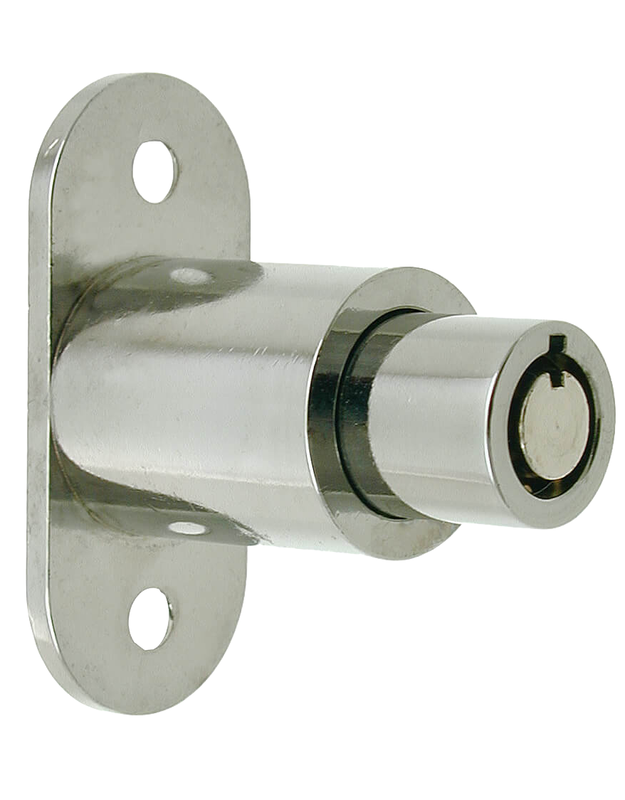 Silver radial pin tumbler lock with circular key