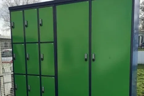 electronic combination locks on collection cabinets