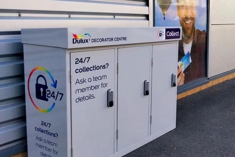 Click & Collect Lockers for contactless order collection powered by our RAS system