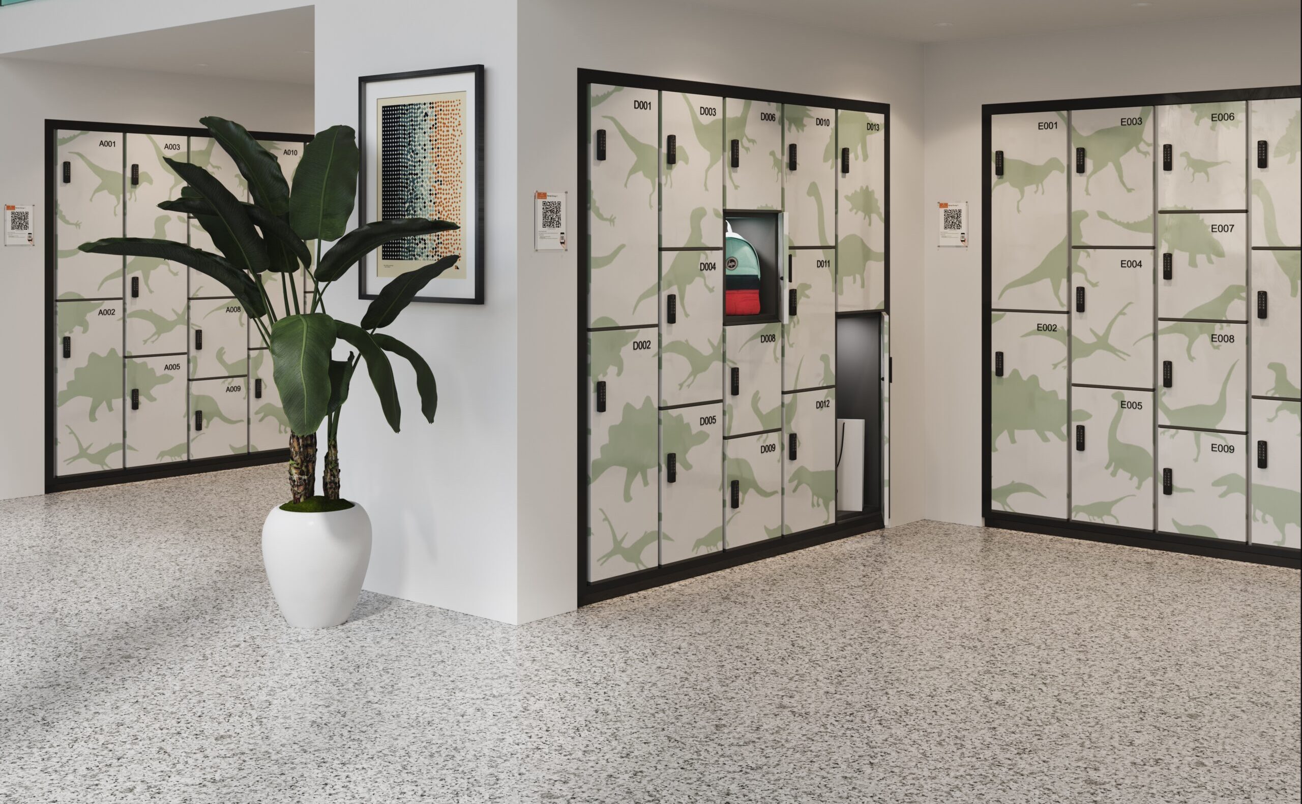 Left luggage lockers Smart hotel lockers Guest storage lockers